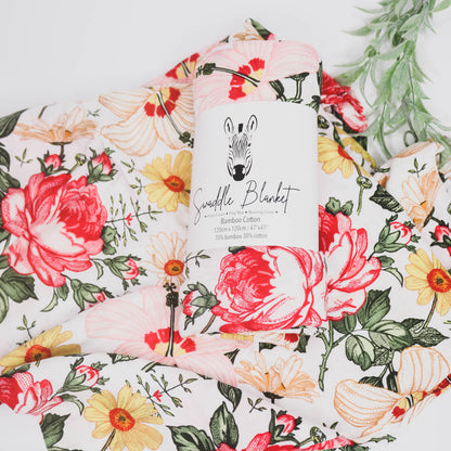 Swaddle blanket Swaddle Baby Blankets Bamboo Cotton 120cm x 120cm Soft to touch and gentle against the skin, our muslin cotton blankets are ideal for swaddling, use as a pram cover, nursing cover, burp cloth or play mat. Measuring 120cm x 120cm and made from organic bamboo cotton muslin, these swaddles are breathable and their generous size makes swaddling easy.