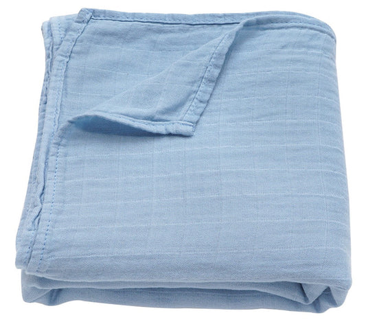 Swaddle blanket Swaddle Baby Blankets Bamboo Cotton 120cm x 120cm Soft to touch and gentle against the skin, our muslin cotton blankets are ideal for swaddling, use as a pram cover, nursing cover, burp cloth or play mat. Measuring 120cm x 120cm and made from organic bamboo cotton muslin, these swaddles are breathable and their generous size makes swaddling easy.