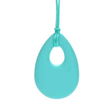 Keeley silicone necklace tear turquoise pendant necklace