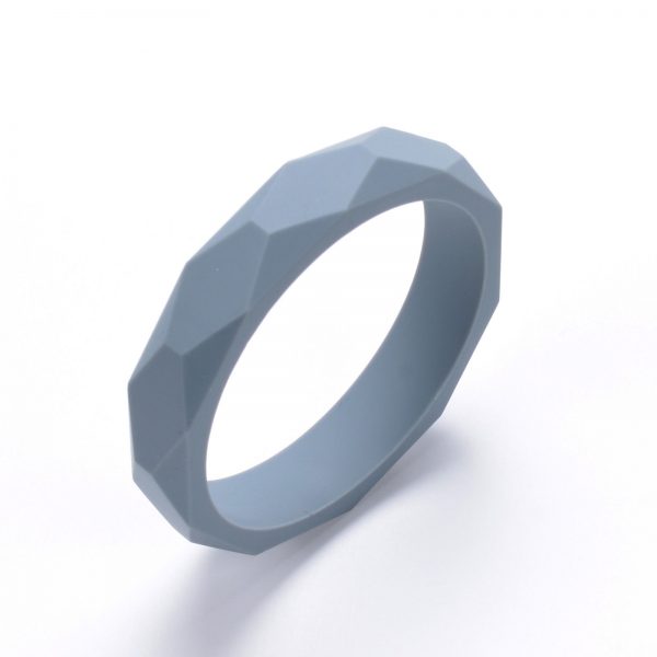 Silicone Teething Bangle Grey