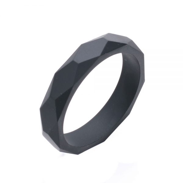 Silicone Teething Bangle Black