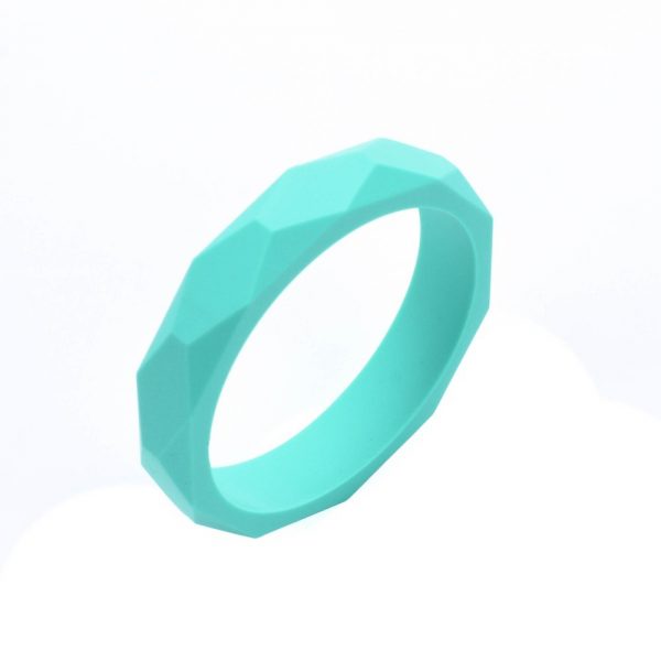 Silicone Teething Bangle Turquoise