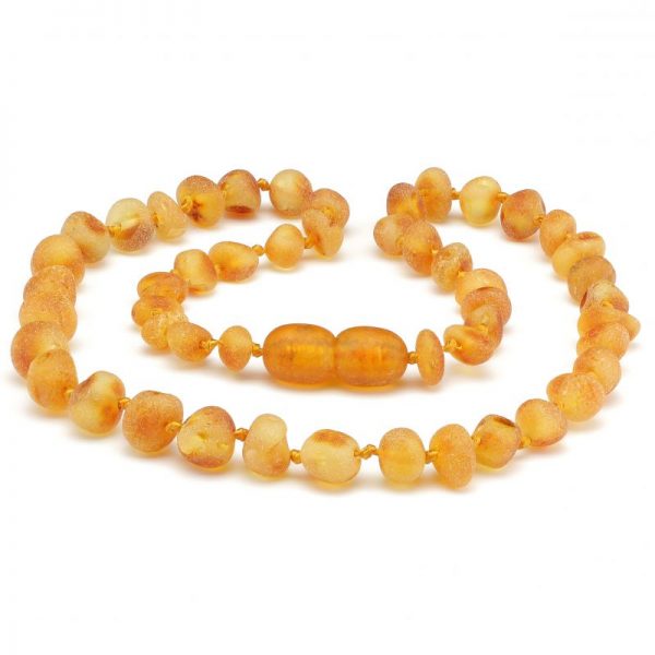 Amber Necklace baby teething honey raw