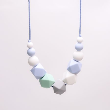 Ivy Silicone Necklace Add one of our silicone necklaces to your classic denim and tshirt look. They go perfect with a cute summer dress too. Stylish, practical and above all safe. Great for both adults and children over 3 years. Designed with a safety break away clasp, making sure if pulled on it will come apart. Silicone jewellery can assist with breastfeeding, hair pulling and wandering little hands. Our jewellery can also assist with anxiety and fidgeting. Zebra Babies silicone jewellery is handmade and designed here in Australia since 2014. Our silicone necklaces are all 100% food grade silicone and does not contain any nasties, will not mould or carry bacteria if cared for properly.