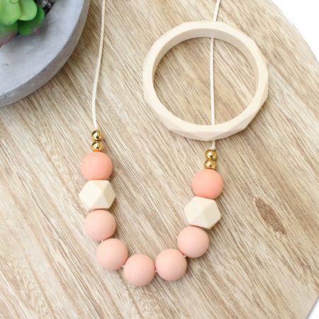 Peach Silicone Necklace