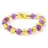 Amber BRACELET Baby Lemon & Amethyst | 14cm