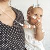 Silicone teething necklace for mum silicone breastfeeding necklace