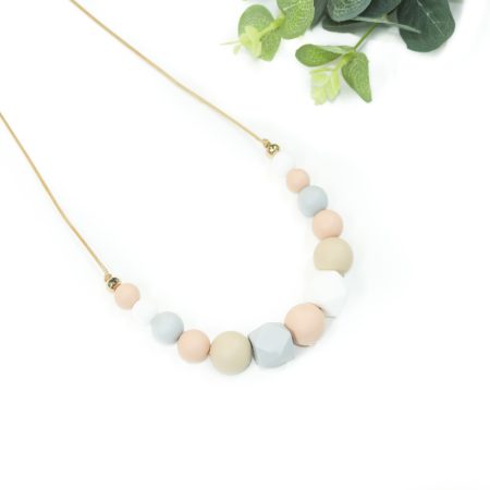 Angela Stainless Steel & Silicone Necklace