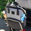 Black and Grey Nappy Bag Backpack Nappy Bag Backpack Grey and Black Australia leather diaper backpack bottle holder afterpay zippay baby essential