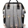 Black and Grey Nappy Bag Backpack Nappy Bag Backpack Grey and Black Australia leather diaper backpack bottle holder afterpay zippay baby essential