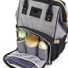 Black and Grey Nappy Bag Backpack Nappy Bag Backpack Grey and Black Australia leather diaper backpack bottle holder afterpay zippay baby essential