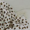 Swaddle Fringe Blankets Cotton 120cm x 100cm Beautiful leopard print. Soft to touch and gentle against the skin. Our muslin cotton blankets are ideal for swaddling, use as a pram cover, nursing cover, burp cloth or play mat. Measuring 120cm x 100cm and made from cotton muslin with the added fringe, these swaddles are breathable and their generous size makes swaddling easy.