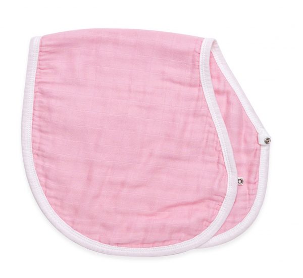 Bib Burp Cloth baby pink Australia Organic bamboo cotton baby bib burp cloth