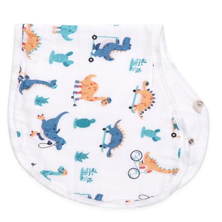 Bib Burp Cloth Dino Australia Organic bamboo cotton baby bib burp cloth