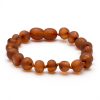 Amber Bracelet Cognac Raw | Baby 14cm amber-teething-bracelet Amber Bracelet Cognac Raw | Baby 14cm