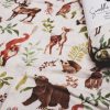 Swaddle Blanket Bamboo Cotton - Forrest Animals