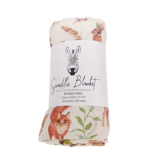 Swaddle Blankets Bamboo Cotton 120cm x 120cm Soft to touch and gentle against the skin. Our muslin cotton blankets are ideal for swaddling, use as a pram cover, nursing cover, burp cloth or play mat. Measuring 120cm x 120cm and made from organic bamboo cotton muslin, these swaddles are breathable and their generous size makes swaddling easy.
