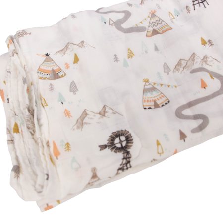 Swaddle Blankets Bamboo Cotton 120cm x 120cm Soft to touch and gentle against the skin. Our muslin cotton blankets are ideal for swaddling, use as a pram cover, nursing cover, burp cloth or play mat. Measuring 120cm x 120cm and made from organic bamboo cotton muslin, these swaddles are breathable and their generous size makes swaddling easy.