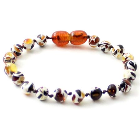 Amber Bracelet Multi Colour Mosaic | Baby 14cm