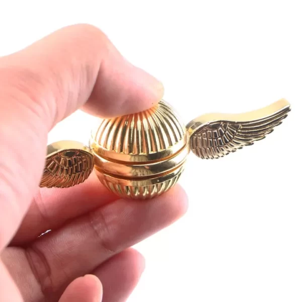 Gold Snitch Fidget Spinner Ball FIDGET SPINNER TOY! Great For Anxiety, Helpful for Focus and Deep Thoughts. These golden orb fidget spinners have great weight and spin.