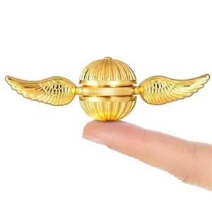 Gold Snitch Fidget Spinner Ball FIDGET SPINNER TOY! Great For Anxiety, Helpful for Focus and Deep Thoughts. These golden orb fidget spinners have great weight and spin.