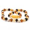 genuine baltic Amber Necklace baroque amber teething necklace