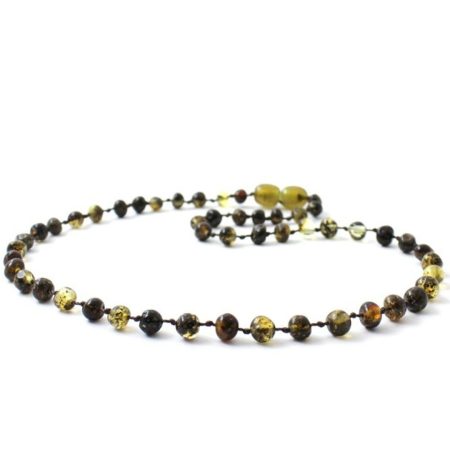 Amber teething necklace baltic amber necklace genuine baltic Amber green 32cm