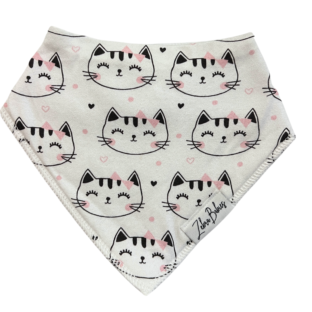 Dribble Bib Bandana Bib - Cute Cats Baby Bandanna Bib Best Absorbent 3m