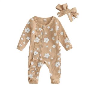 Daisy romper for baby sweet long baby onesie for little girl