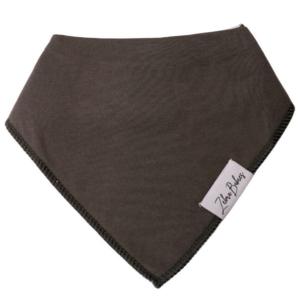 Dribble Bib Bandana Bib - Dark Khaki