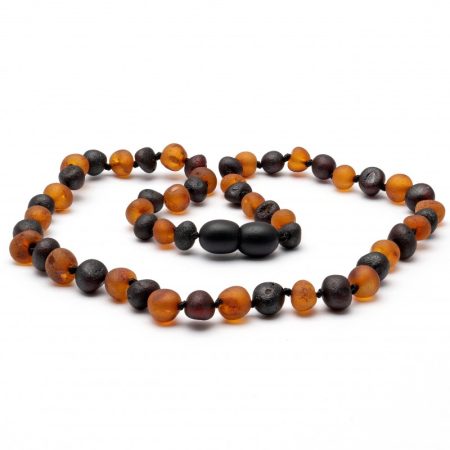 Amber Necklace Multi Cognac and Cherry Raw | 32cm