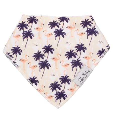 Dribble Bib Bandana Bib - Flamingo Palms
